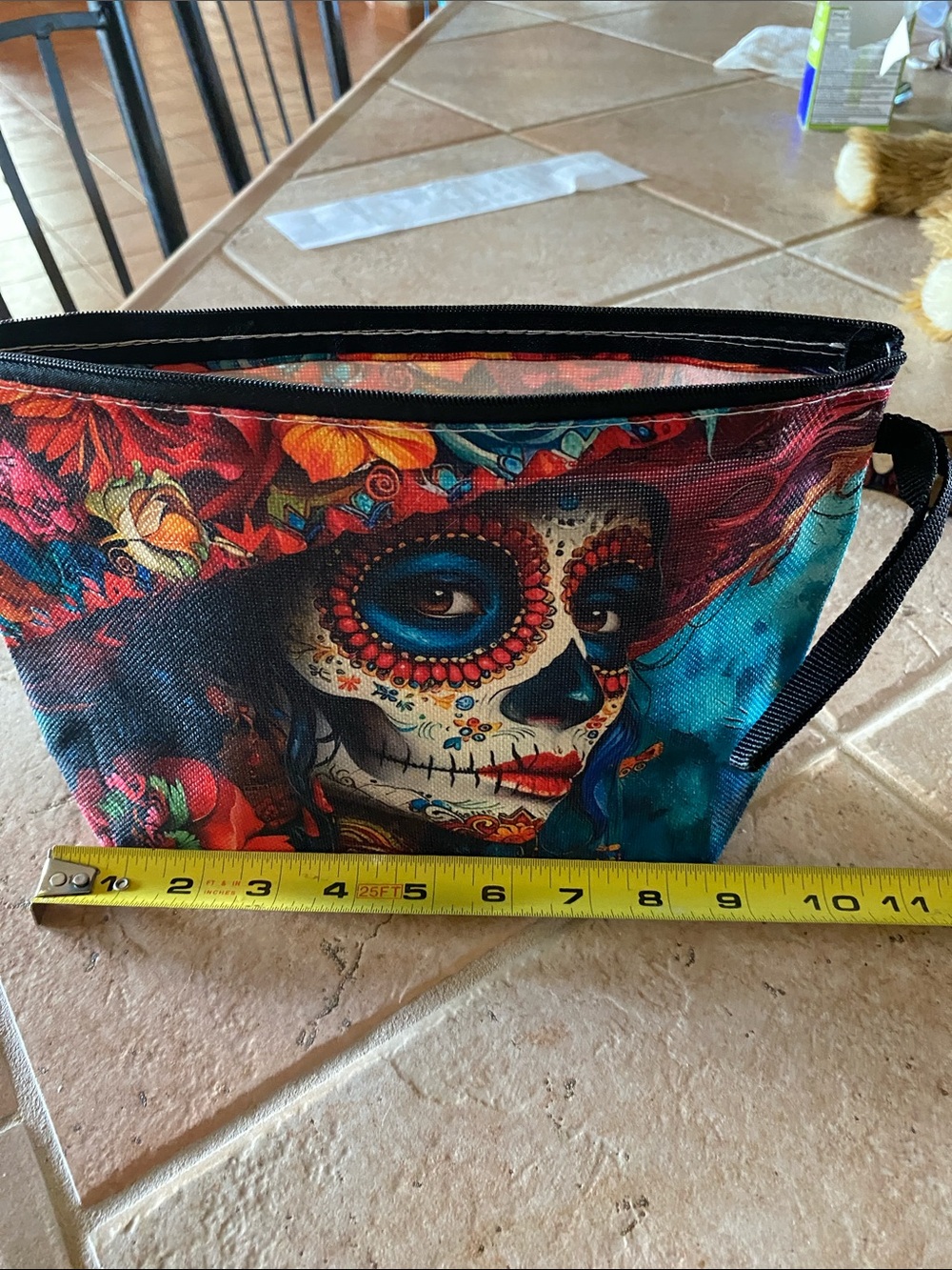 Day of the Dead Cosmetic Pouch - Multicolor